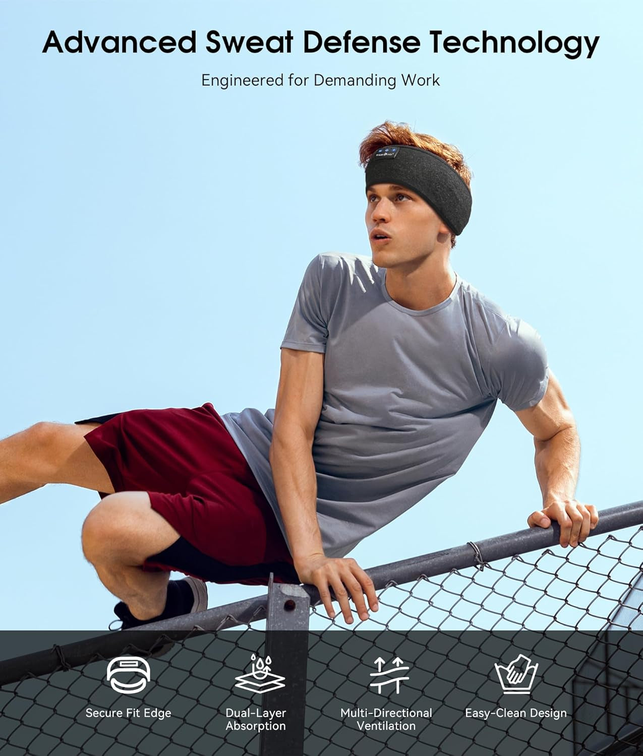 Sleep Headphones Bluetooth 5.4 Headband, Wireless Earphones Music Sleep Earbuds Sleeping Eye Mask with HD Stereo Speakers for Workout Running Travel Yoga, Ideal Gifts for Women Men